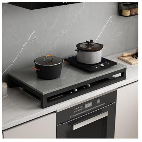 QSTGX Couvercle De CuisinièRe Protege Plaque De Cuisson Résistant aux températures élevées Pour comptoirs, éviers, cuisinières électriques/à gaz et cuisinières de camping-cars(F,50x80x8.6 CM)