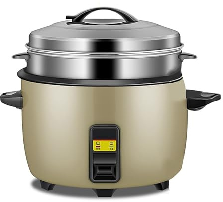 Cuociriso, Commerciale di Grande capacità, con vaporiera, (8-30L), per Mensa/Hotel/Scuola, per 8-60 Persone 220-240V USA/UE (8L)