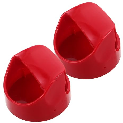 ERINGOGO 2 Prensas de Impresión para Grabado en Bloque de Linograbado, Rodillos de 100 Mm Mango Rojo y Superficie de Fieltro Negro, Herramienta Ergonómica para Manualidades y