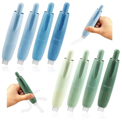 HMCEY 8 Stück Klebestift Doppelseitiges Klebeband Roller,Foto Kleber für Fotoalbum,Glue Tape Roller,Kleberoller,Klebemaus,Fotokleber Doppelseitig Selbstklebend für Basteln,Geschenkpapier,Scrapbooking