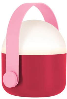 Remember Leuchte Ole berry, H 15 cm, Ø 13.4 cm, Kunststoff/Metall | Moderne Design Tischleuchte für Wohnraum, dekorative LED Lampe für Wohnzimmer, Schlafzimmer oder Büro