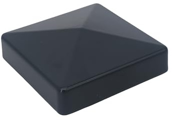 Pfostenkappe Aluminium Zaunpfosten 60 x 60 mm RAL7016 Anthrazit | Werkzeuglose Steckmontage | Korrosionsbeständig