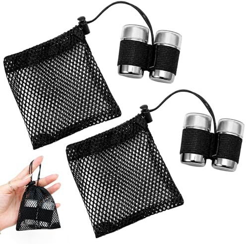 Camping Salt and Pepper Set, 2-in-1 Travel Condiment Containers, Compact Mini Shakers with Secure Lids for Outdoor Adventures, Portable Seasoning Solution for Picnics and Hiking