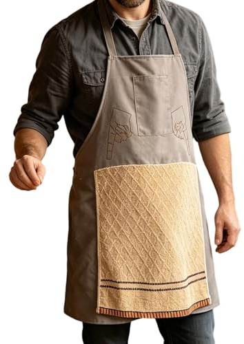 Generisch Prank Apron,lustige Kochschürzen Für Männer, Funny Chef Apron, Versteckt In Der Tasche,lustiges Geschenk, Humorvoll, Waschbar, Neuheit Kostüm