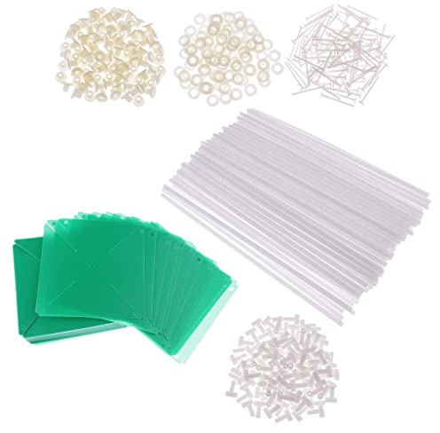 SiaBiced 100 Pezzi di Mulinello a a Forma di Fiore, Portatile, Fai da Te, con Girandola, Campanello a Resistente per Giardino, Feste All'aperto, Verde