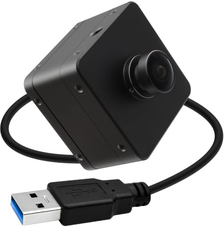 Svpro Fotocamera con otturatore globale USB 3.0, 1200P 120fps, 720P 200 fps, webcam ad alta velocità con alloggiamento in metallo per scansione 3D, VR/AR, grandangolo Fisheye 153°, fotocamera UVC per