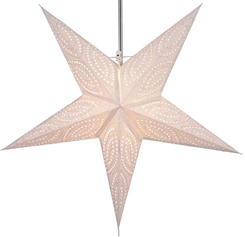 GURU SHOP Faltbarer Advents Leucht Papierstern, Weihnachtsstern 60 cm - Mercury Nature