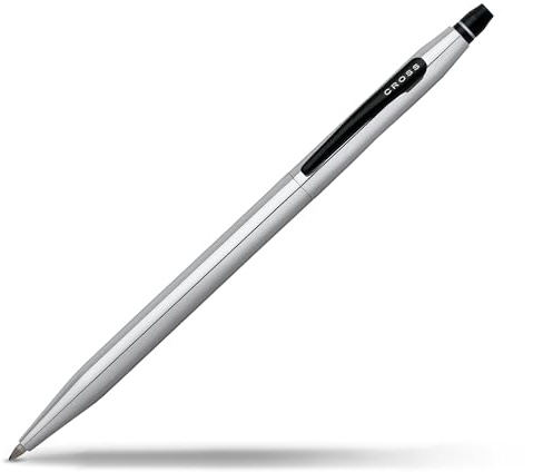 Cross Click Rollerball (Klick-Mechanik, Schreibfarbe schwarz, nachfüllbar) Glanzchrom