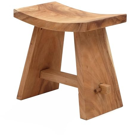 Design SITZHOCKER FINCA | Suarholz, Akazie, 50 cm | Holz Schemel, Beistellhocker, Pflanzenhocker