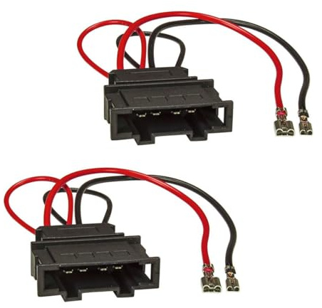 tomzz Audio 7157-000 Lautsprecheradapter (2er Set) auf DIN passt für VW Golf 4 5 6 7 Beetle EOS Touran Passat Polo UP Fox Seat Ibiza Toledo Arosa Leon Altea MII Skoda Roomster Superb Citigo Fabia