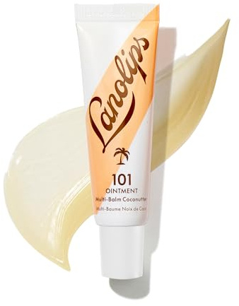 Lanolin 101 Multipurpose Ointment - Lanolin Lip Balm & Healing Ointment for Skin Barrier Repair - Moisturizer for Dry Lips, Cuticles & Elbows - No Petroleum Formula - Coconutter (0.35 oz)