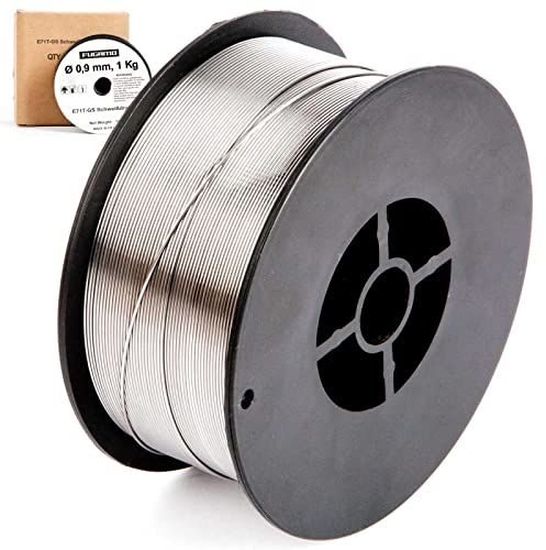 werkzeugundzubehoer_com Fülldraht 0,9 mm für Schweißgerät NoGas MIG MAG, 1 Kg, Silber, Polyester, Rechteckig, Banner für Geschäfts- oder Messeveranstaltung