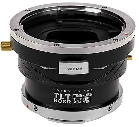 Fotodiox Pro TLT ROKR Tilt/Shift Lens Adapter Compatible with Pentax 645 MF Mount Lenses on Canon RF-Mount Cameras