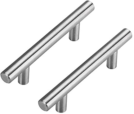 Goldenwarm 30 Stück Küchengriffe Edelstahl Steggriff BA 64mm Modern Möbelgriffe Türgriffe Schrank T Stangengriff Relinggriff