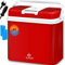 KESSER® Nevera eléctrica portátil 24 litros | ENFRÍA y CALIENTA | Enfriador Termoeléctrica 12V y 230V | Mini Nevera para Auto y Camping | EEK A+++ | Incluye 2 acumuladores de frío | Rojo