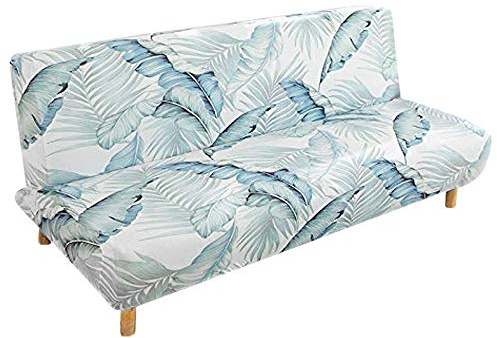 ele ELEOPTION Sofabezug Ohne Armlehnen, Moderner Druck Sofabezug 3 Sitzer Ohne Armlehne Stretch Couch überzug Armlose Sofabettüberzug für Faltbares Schlafsofa Ohne Armlehnen,180-210 cm (Gedruckt 7)