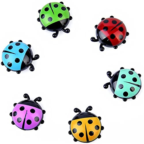 Meet-shop, Mini Imanes de Nevera,Imanes de Ladybug Frigorífico Set de 6 Imanes de Animales para Nevera para Pizarra Blanca y Nevera Decorativo
