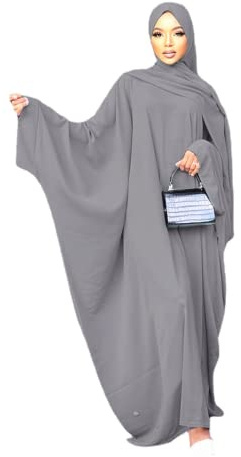 RUIG Muslimisches Gebetskleid für Frauen Abaya Kleid Islamisches Maxi Afrikanisches Kaftan Türkei Islam Kleid in voller Länge