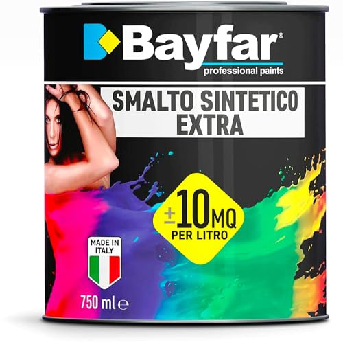 Bayfar, Gruppo Sammarro Smalto Vernice per legno ferro esterno interno 750ml (Giallo ORO)