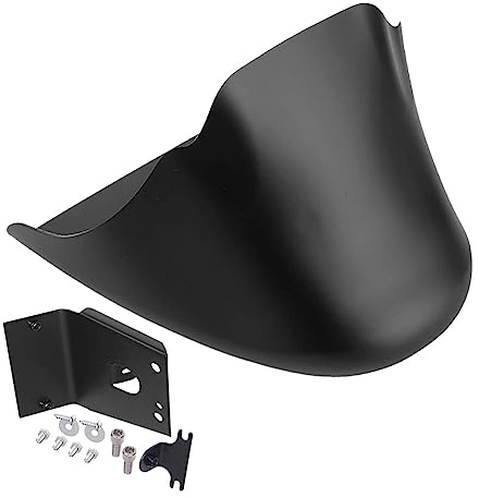Riloer 1x Black Front Bottom Spoiler Mudguard, Air Dam Chin Fairing Compatible with Harley Sportster 1200 883 Iron XL 2004-2020, Matte Black