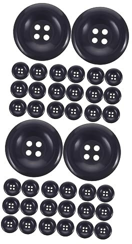 EXCEART 100 Stk Dunkelblaue Knöpfe Bulk-schaltflächen Jeansknöpfe Scrapbooking-knöpfe 4-loch-knöpfe Hosenknöpfe Anzugknöpfe Mantelknöpfe Vintage-taste Knopf Annähen Empfindlich Harz