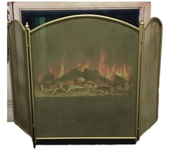 Funkenschutzgitter European Style Iron Fireplace Protective Cover Screen, Fireplace Tool Accessories Decoration Iron Mesh Fence Funkenschutz