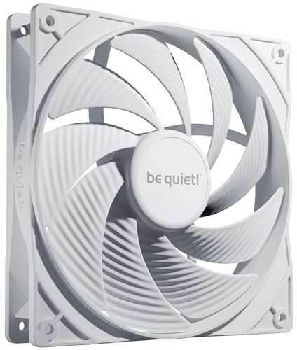 be quiet! Pure Wings 3 140mm PWM high-speed White Lüfter, innovativer Motor mit Close-Loop-Technologie, hohe Drehzahl, niedrige Mindestdrehzahl, optimierter Lüfterrahmen, außergewöhnlicher Luftdruck