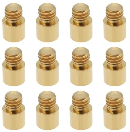 OTOTEC 12 Stück Dartgewichte 9 X 5 X 5,8 Mm 1 Gramm Dartgewichte aus Messing Akzentversteller für Darts mit 2BA-Gewinde Zubehör (Gold)