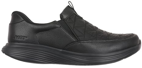 MBT SF-300 Slip On Herren-Alltagsschuhe ohne Schnürsenkel. Wanderschuhe, anatomisch und bequem. Physiologische Komfort- und Stabilitätsschuhe mit Wippensohle ohne Schnürsenkel. Farbe Schwarz