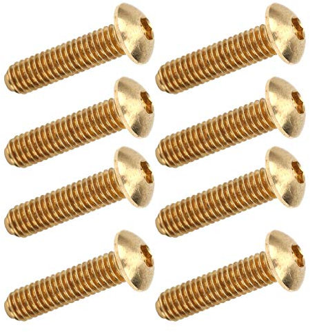 Elementi di Fissaggio a Vite, Viti a Esagono Incassato 50 Pezzi Elementi di Fissaggio per Accessori Hardware in Rame Puro a Testa Semitonda (M4*16mm)