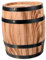 Zerodeko Wood Barrel Decorative Accent for Home and Bar Unique Craft Wine Bucket Display Versatile Oak Barrel for Parties and Events Rustic Retro Design