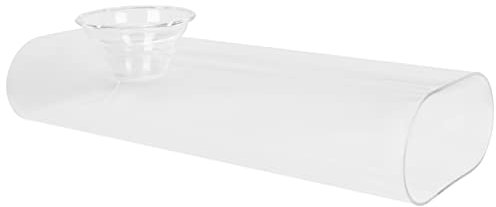 Cabilock Tazón De Vidrio Resistente Ensaladera Decorativa Para Salsas Heladas Diseño Compacto y Práctico