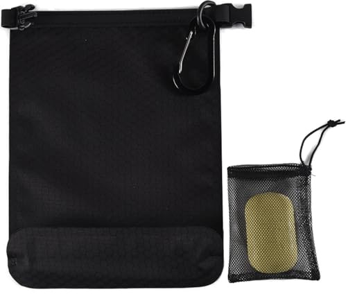 Waterproof Travel Soap Case With Lathering Bag - Quick Dry Container Box and Carabiner for Camping, Outdoor