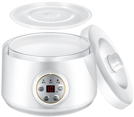 Cammeciso Yogurt Maker,Yoghurt Maker With Glass Liner,Yogurt Maker Machine,Automatic Yogurt Maker,Multi-Function Electric Yogurt Machine,Intelligent Yoghurt Machine,Intelligent Timing Control