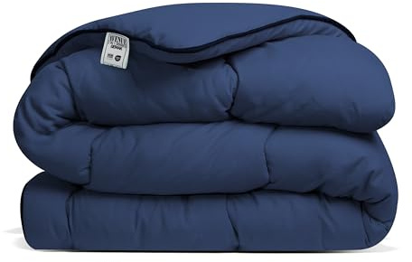Avenue – Waschbare Bettdecke ohne Bezug – Einzelbettdecke 240 x 220 cm – Antiallergisch – Wolkenweich – Blau – Ganzjahresdecke – Waschbar bei 60 °C