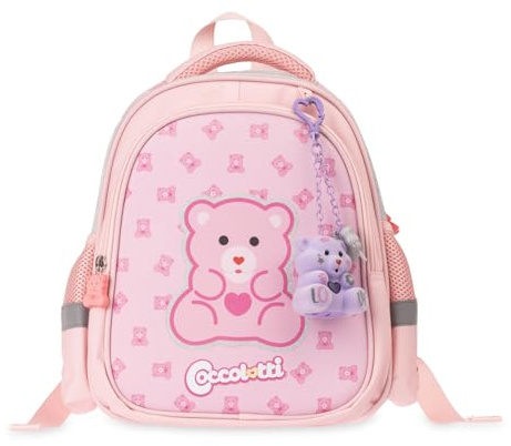 Colourbook - Zaino Scuola Asilo Coccolotti, Contiene Coccolotto Love&Tell, Dimensioni 33x25x12, 9 Litri, Official Licensee (Classic Rosa)