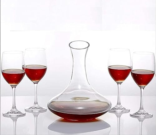 Handblåst Kristallkaraff, Whisky- Och Rödvinskaraff, 750 Ml Standard Flasköppning, Heminredningscenter För Bar, Bred Karaff Som är Lätt Att Rengöra