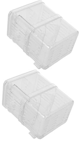 Toddmomy 2pcs Fish Hatching Isolators Aquarium Fish Egg Incubator Aquarium Breeding Tanks Small Isolation Tank Breeding Cage Separator Transparent