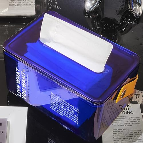 RASTKY Funktioneller Taschentuchbox-Halter aus PET – Stilvolle Papierhandtuch-Aufbewahrung, Tragbares Design, Zuhause, Mehrzweck-Papierhandtücher, Feuchttücher und Mehr – Sorgt für Ordnung und