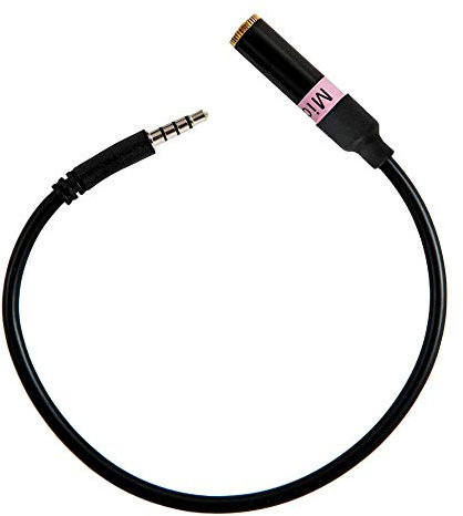 Headset Buddy Externe Mikrofon (mit Batterien) zu iPhone Adapter - benutzen Sie ein dynamisches Mikrofon um die Audio auf Ihr Smartphone (Mic-Dynamic)