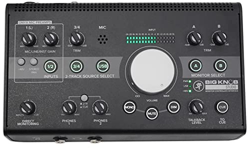 Mackie Serie Big Knob, controlador de monitor de estudio 3x2 192kHz USB I/O (BIG KNOB STUDIO)