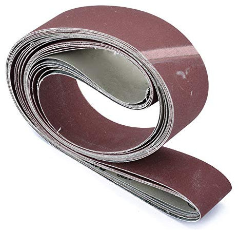 6x / Set Bande abrasive à grain fin pour ponceuse à papier abrasif Bande abrasive 5x182cm, comme indiqué