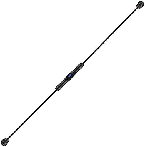 LIOYUHGTFY Fitness Schwingstab Fitness Stretch Bar Gewichtsstange Abnehmbarer Trainingsstab Fitnessübungen Elastischer Stab Vibrierender Flexi-Bar Zählbar 824(Color:Black)
