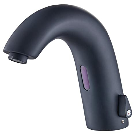 Infrarot Sensor Wasserhahn warm und kalt Automatisch Mischbatterie waschtischarmatur für bad für Bad-schwarz