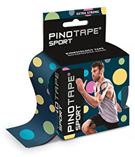 PINOTAPE Kinesiologie Tape 5 cm x 5 m Dots 2er Pack Rayon