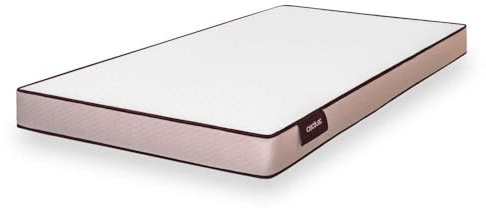 Cecotec BabyPure Flow BabyPure Kinderbett-Matratze, 120 x 60 x 10 cm, BabyFoam-Kern, 25 kg/m³, hohe Festigkeit, Abnehmbarer Bezug, chemische Reinigung, Dreifach-Schutzsystem, Gebogene Matratze,