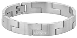 Lacoste Bracelet à Maillons pour Homme Collection CATENA en Acier Inoxidable - 2040155