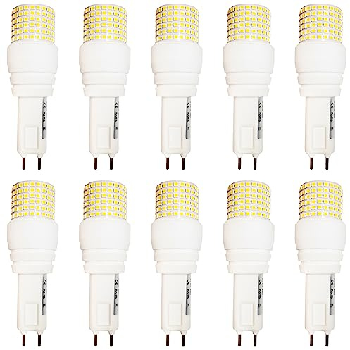 TPMAFF G12 LED Bulb 25 Watt 4000 Lumens G12 Light Source G12 Bi-Pin Base LED Corn Light Bulb (250 Watt Halogen Equivalent) AC 100V-277V, Not-Dimmable (Pack of 10)