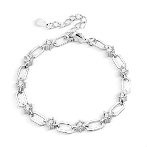 ASH'S CHOICE Gold/Silber Verstellbar Armband Kubanisches Armband für Damen