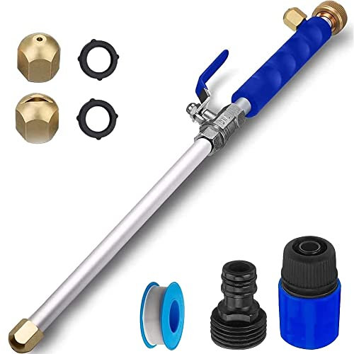 High Pressure Washer, 2-in-1 High Pressure Power Washer with 2 Cleaning Nozzles Spray Nozzles Garden Hose Connector Garden Shower Hydro Jet Power for Lawn Watering